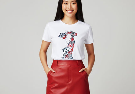 T-shirt original Nox l'empreinte ardente orange rouge intense - Design graphique WO