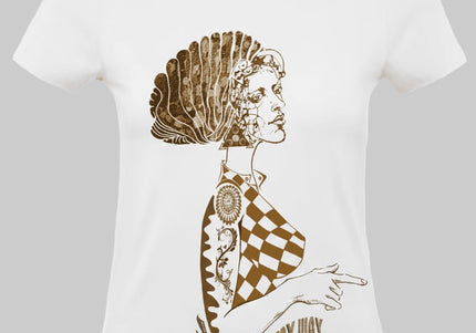 T-shirt femme Louise Insoumise sans chichi – création artistique WO – Wostore