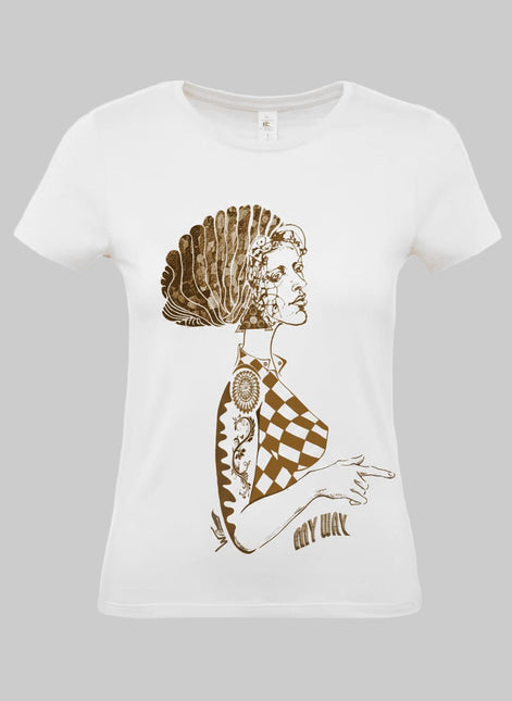T-shirt femme Louise Insoumise sans chichi – création artistique WO – Wostore