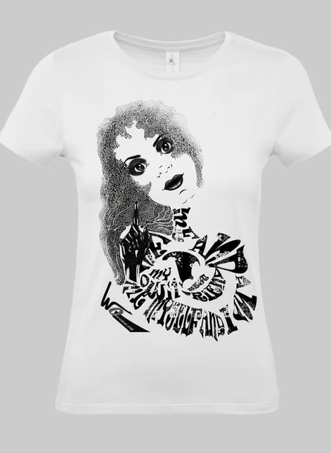 T-shirt personnalisé femme WO - Sasha rebelle et ténébreuse