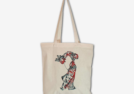 Tote bag imprimé Nox l'empreinte ardente femme toile coton - Design contemporain WO