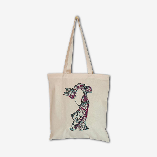 Tote bag imprimé Nox l'empreinte fragmentée femme toile coton - Design contemporain WO