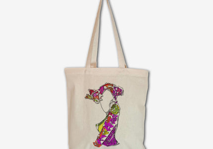 Tote bag imprimé Nox l'empreinte naissante femme toile coton - Design contemporain WO