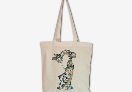 Tote bag imprimé Nox l'empreinte patinée femme toile coton - Design contemporain WO